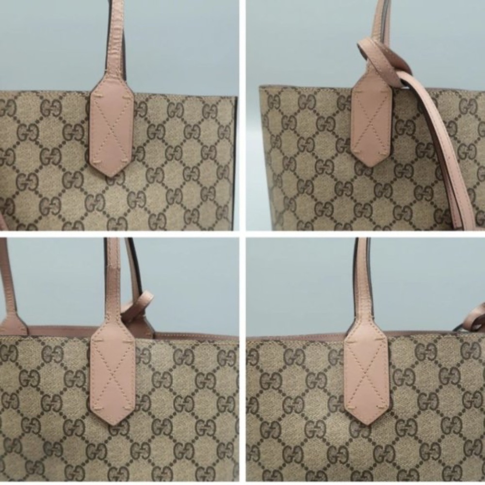 100% Authentic GUCCI Brown Canvas Tote Bag - Picture 7 of 12